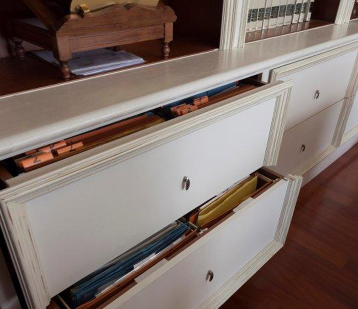 Libreria in legno su misura