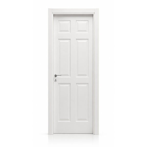 Porta laccata a sei bugne