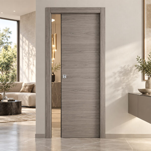 Porta scorrevole larice Grey